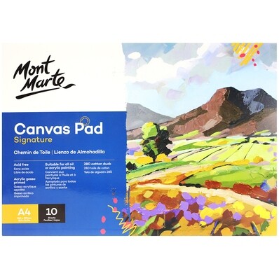 MONT MARTE Canvas Pad 10 Sheet - A4