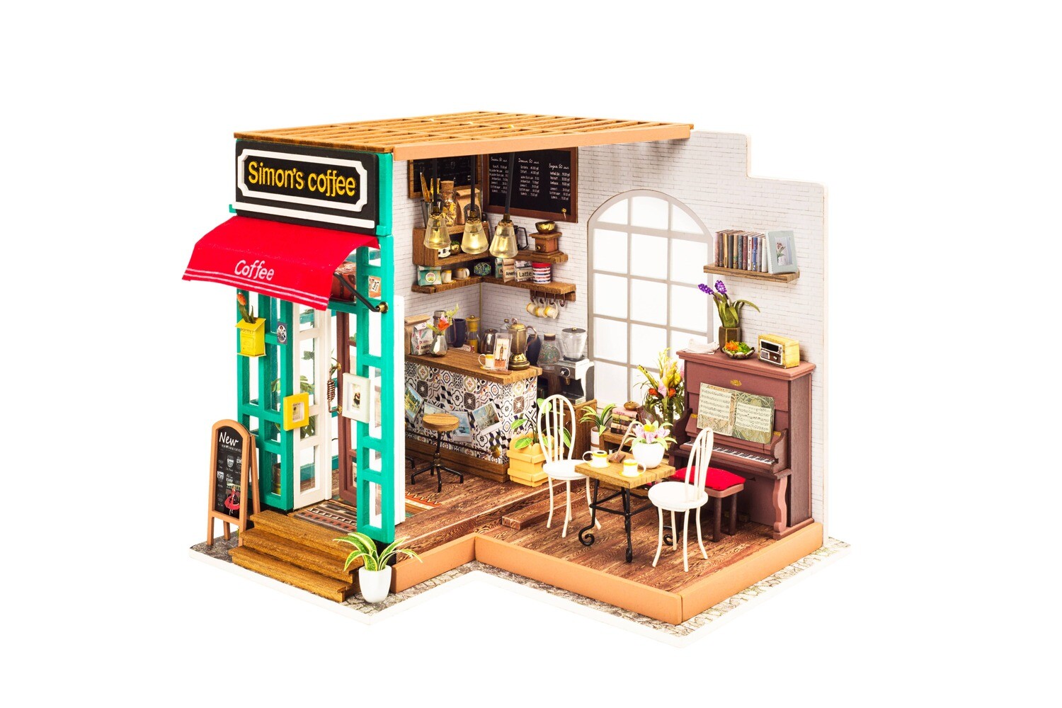 Simon's Coffee DIY Miniature Dollhouse Kit
