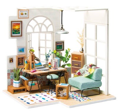 Soho Time, DIY Miniature Dollhouse Kit