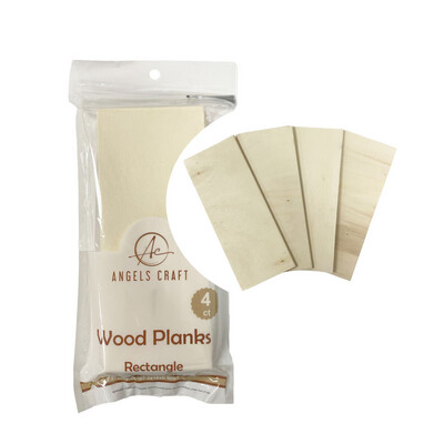 Angels Craft - 4-ct Rectangle Wood Planks