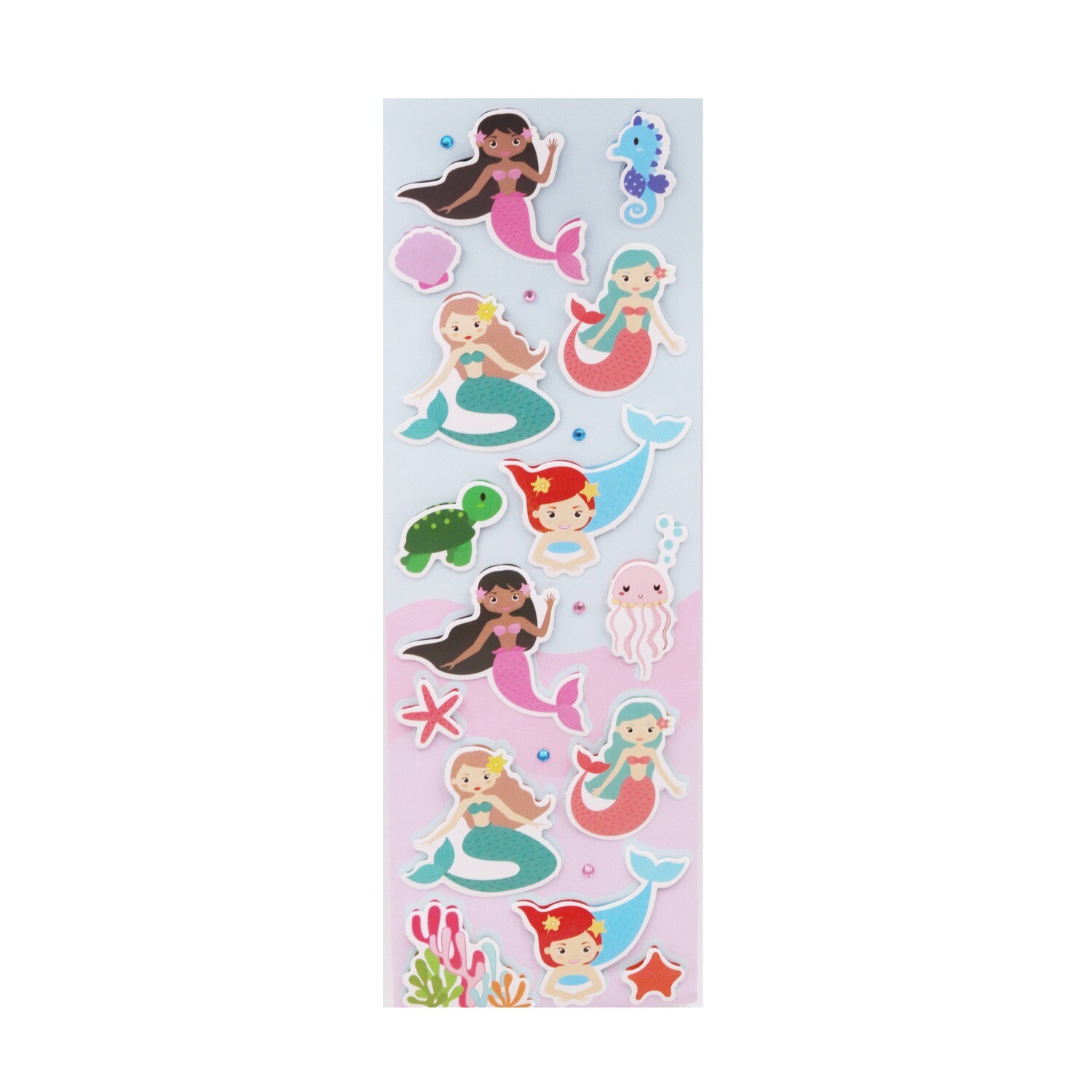 Angels Craft - 3D Fancy Sticker - Mermaids, 1 sheet