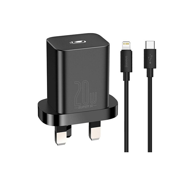 Baseus Super Si Quick Charger USB-C Type-C 20W with USB-C Lightning Cable