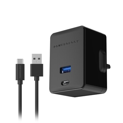 Powerology Ultra-Quick PD Charger Dual Ports 36W