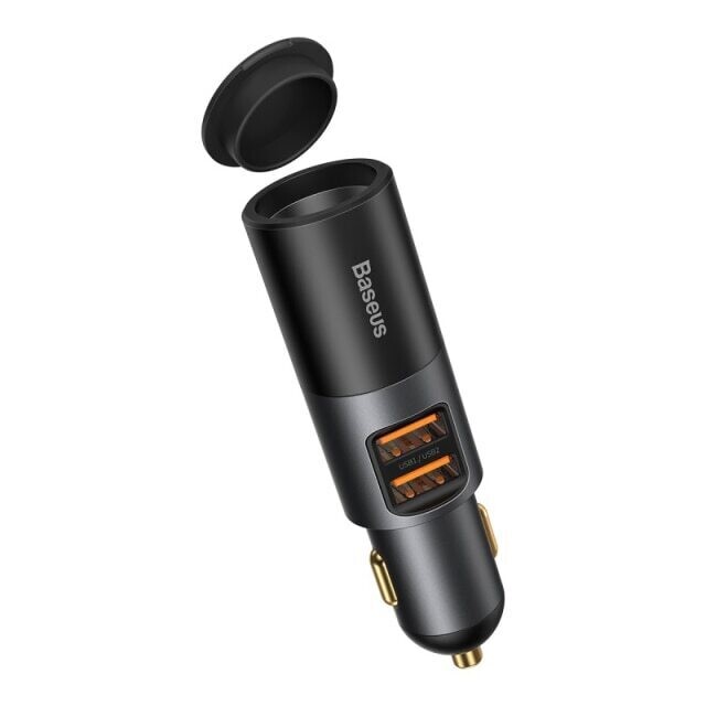 Baseus Share Together Fast Charge Car Charger with Cigarette Lighter Expansion Port 2-in-1 120W
