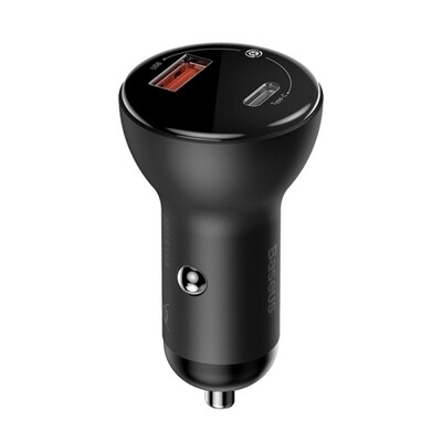 Baseus Digital Display PPS Dual Quick Charger Car Charger 45W Suit