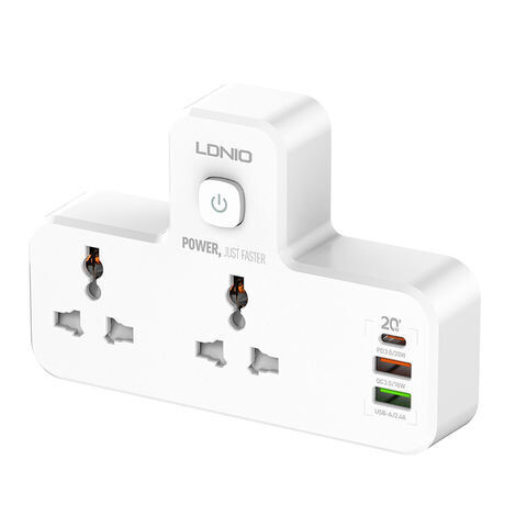 LDNIO SC2311 Universal Power Socket  (2 Outlet + 3 USB)