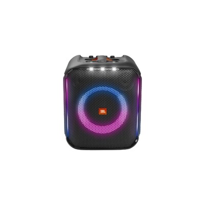 JBL Partybox Encore with 2 Wireless Mics - Portable Party Speaker with Powerful 100W Sound, Built-In Dynamic Light Show and Splash Proof Design