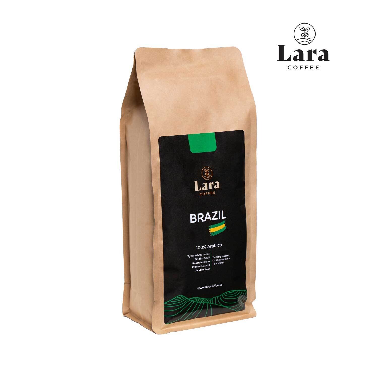 Lara Coffee Brazil Whole Beans 1kg