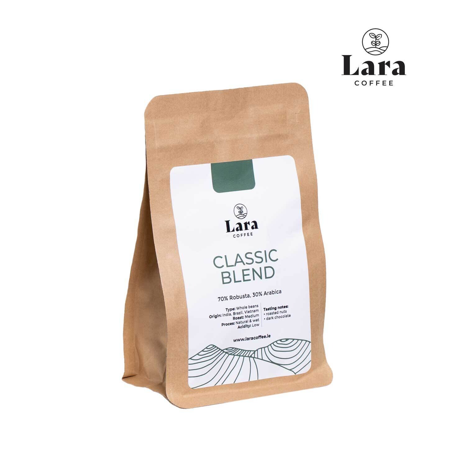 Lara Coffee Classic Blend Whole Beans 200g
