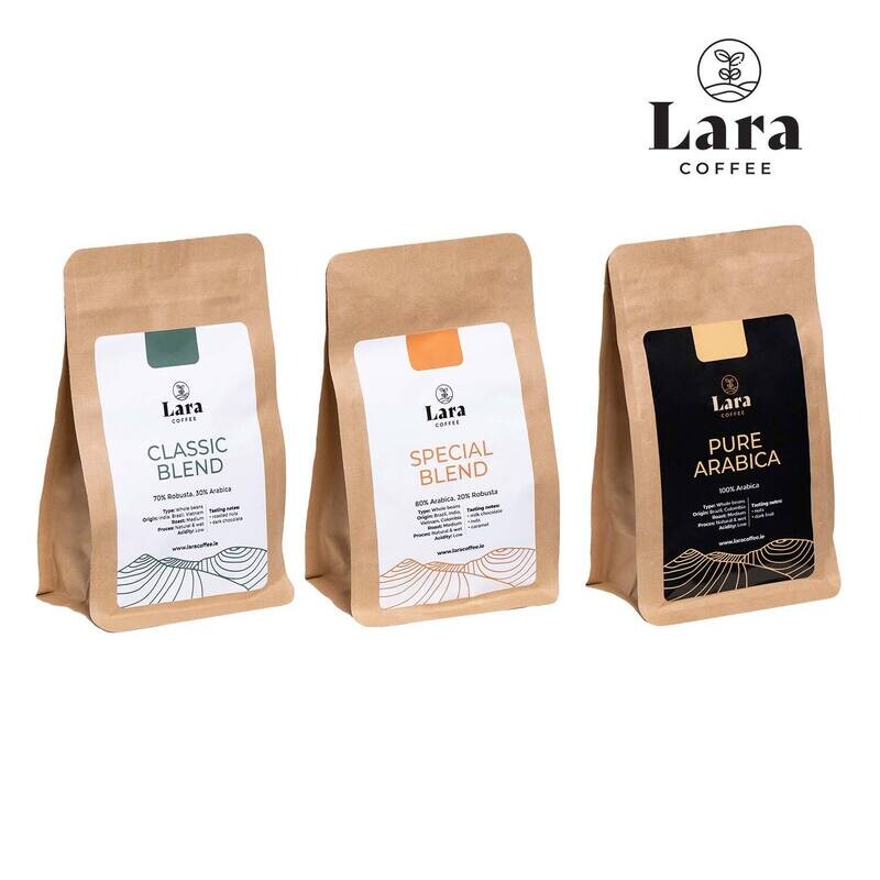 Lara Coffee Beans Blends Set 3x200g