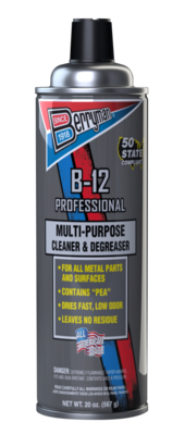 12 x B-12 Professional Multi-Purpose Cleaner & Degreaser 20oz (567g) Aerosol