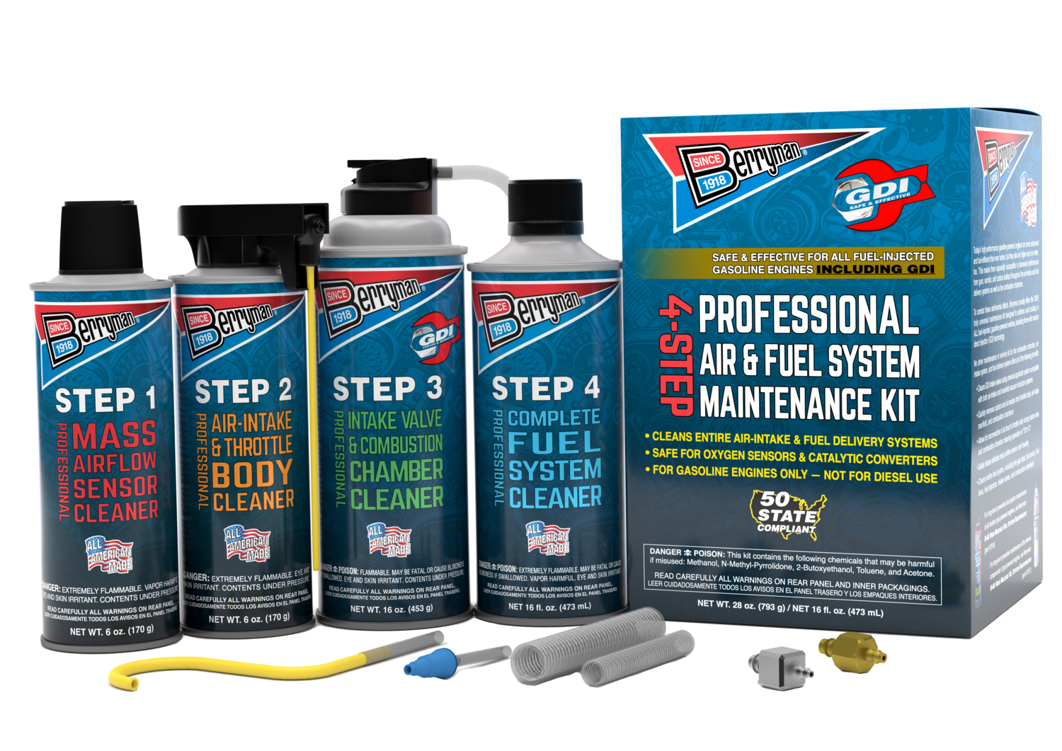 4-Step Professional Fuel System Maintenance Kit