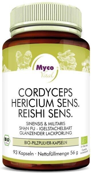Mycovital Bio Cordyceps, Hericium-Sens. & Reish