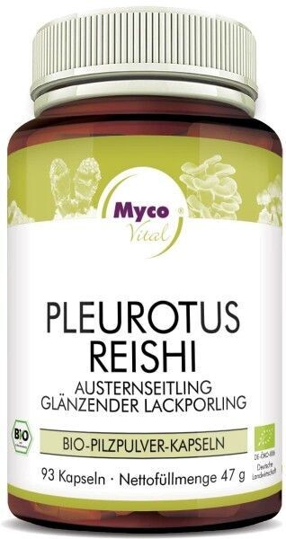 Mycovital PLEUROTUS-REISHI Bio-Pilzpulver-Kapseln