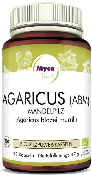 Mycovital AGARICUS BLAZEI MURRILL (ABM) Bio-Vitalpilzpulver-Kapseln