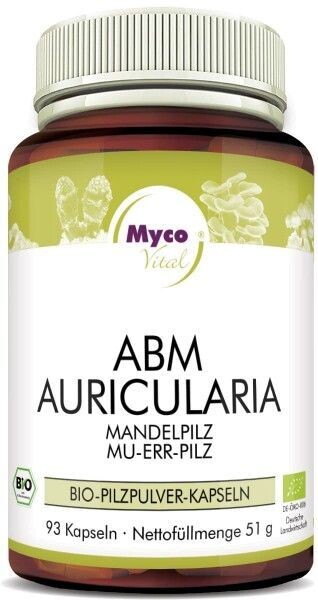 Mycovital ABM-AURICULARIA Bio-Pilzpulver-Kapseln Mycovital ABM-AURICULARIA Bio-Pilzpulver-Kapseln