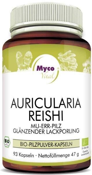 Mycovital AURICULARIA-REISHI Bio-Pilzpulver-Kapseln