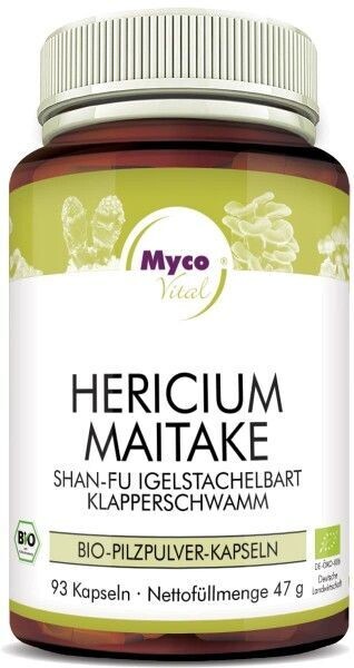 Mycovital HERICIUM-MAITAKE Bio-Pilzpulver-Kapseln