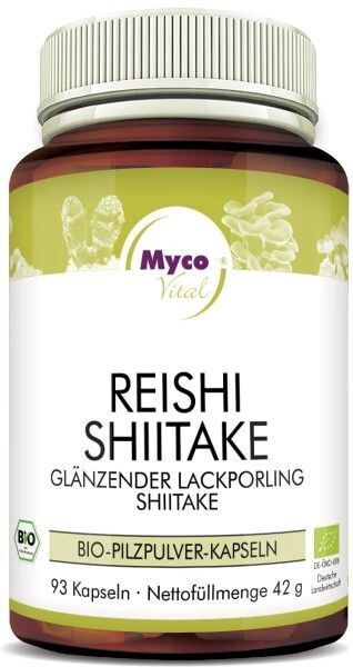 Mycovital REISHI-SHIITAKE Bio-Pilzpulver-Kapseln