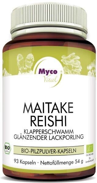 Mycovital MAITAKE-REISHI Bio-Pilzpulver-Kapseln