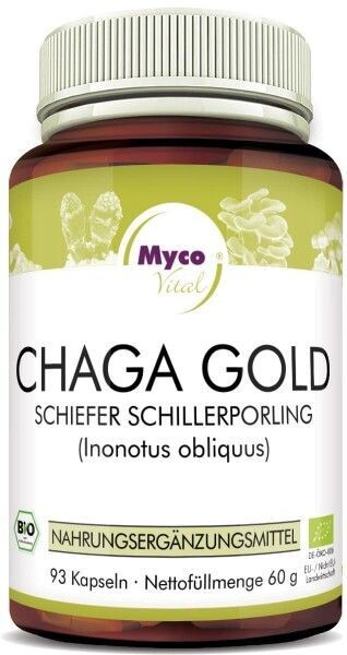 Mycovital CHAGA GOLD Kapseln Bio-Vitalpilzpulver