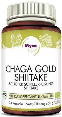 Mycovital CHAGA GOLD-SHIITAKE Bio-Pilzpulver-Kapseln