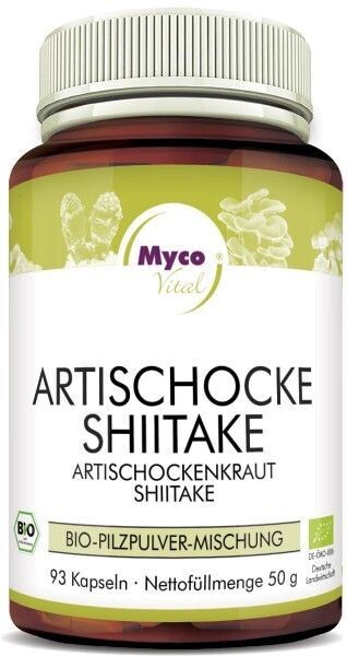 Mycovital SHIITAKE-ARTISCHOCKEN Bio-Pulver-Kapseln