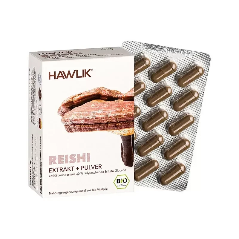 HAWLIK Bio Reishi
Extrakt + Pulver Kapseln