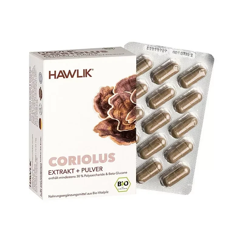 HAWLIK Bio Coriolus
Extrakt + Pulver Kapseln