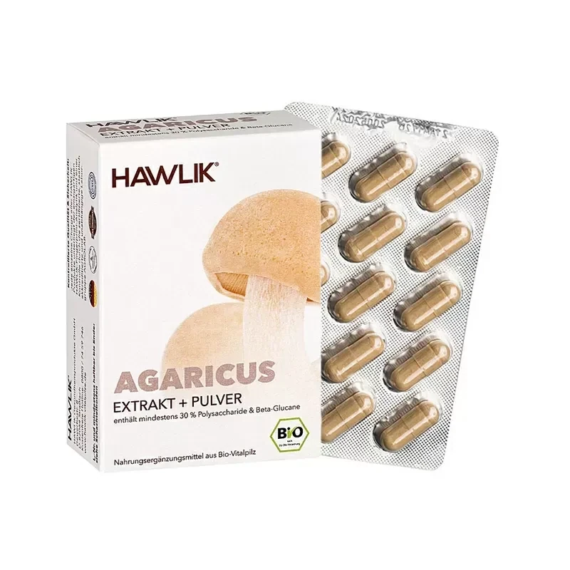 HAWLIK Bio Agaricus
Extrakt + Pulver Kapseln
