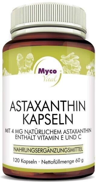 Mycovital Astaxanthin-Kapseln, vegetarisch, 4 mg