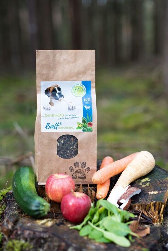 BALF® Rind/Obst/Gemüse/Hanf mit Ölanteil (Hund)80/20