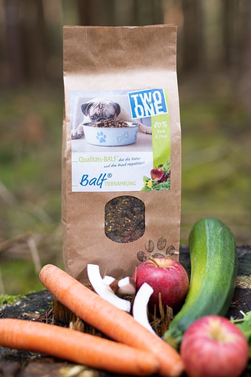 BALF® TWO in ONE Ente und Fisch/Obst-Gemüse (Hund)80/20