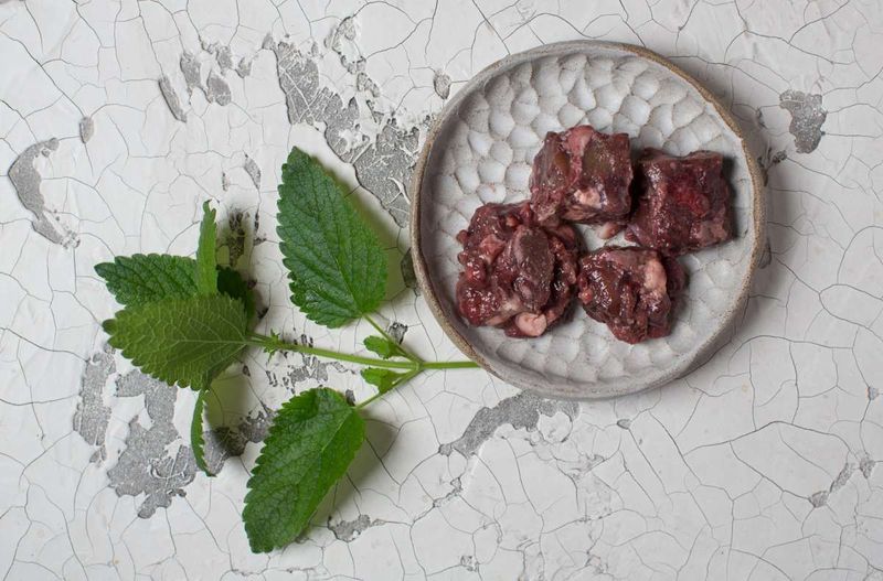 Ziegen Innereien gewolft in Würfel Ziegen Innereien gewolft in Würfel