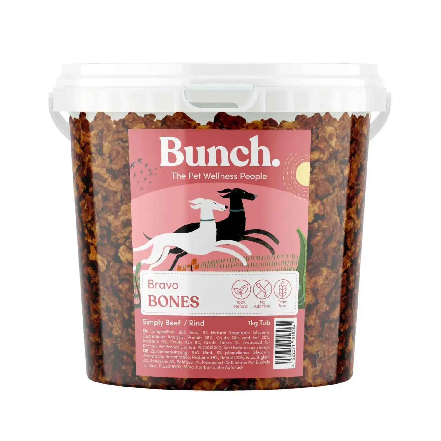 BUNCH Trainingsknöchelchen Rind 1 kg Eimer