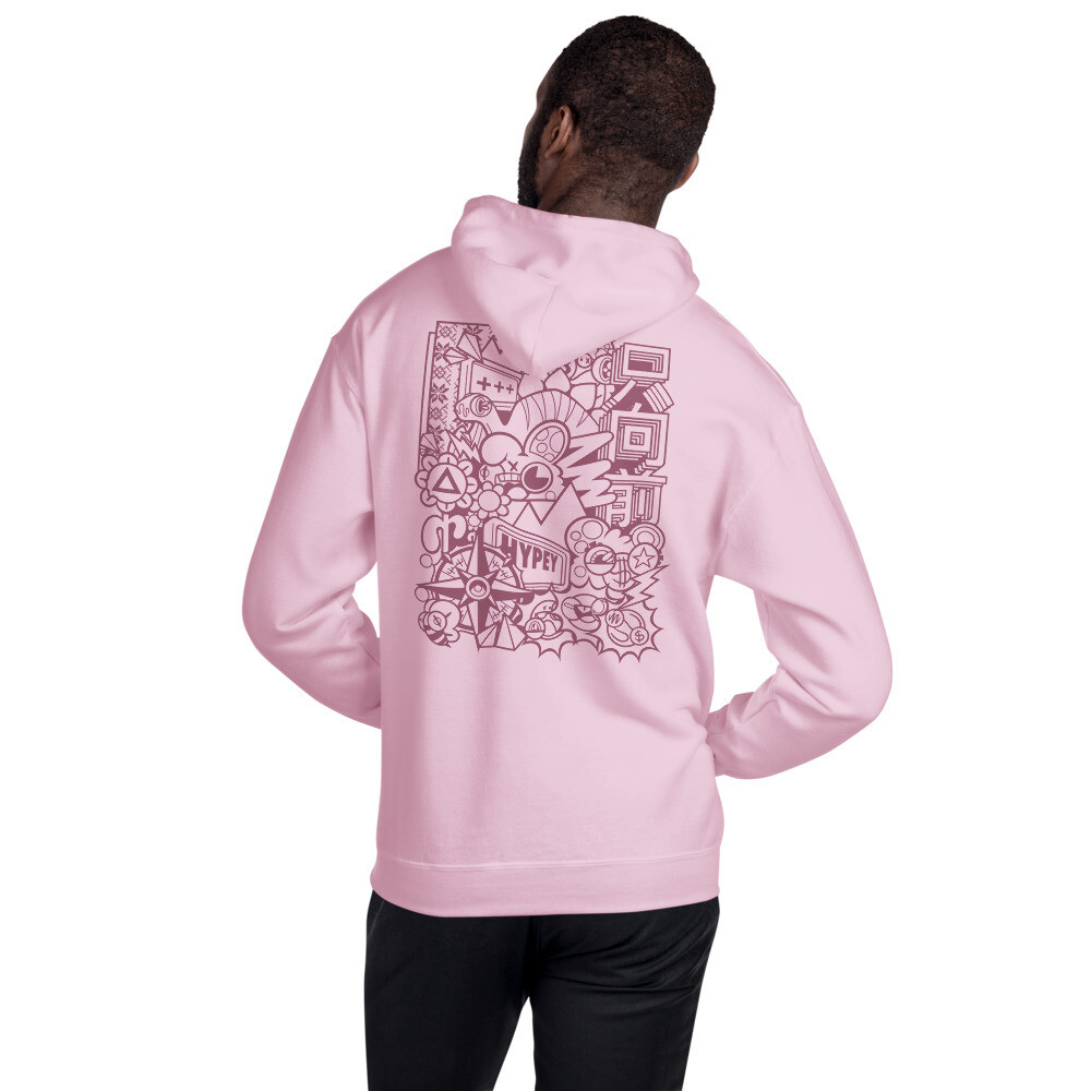 Hypey Around The World Hoodie - Pink