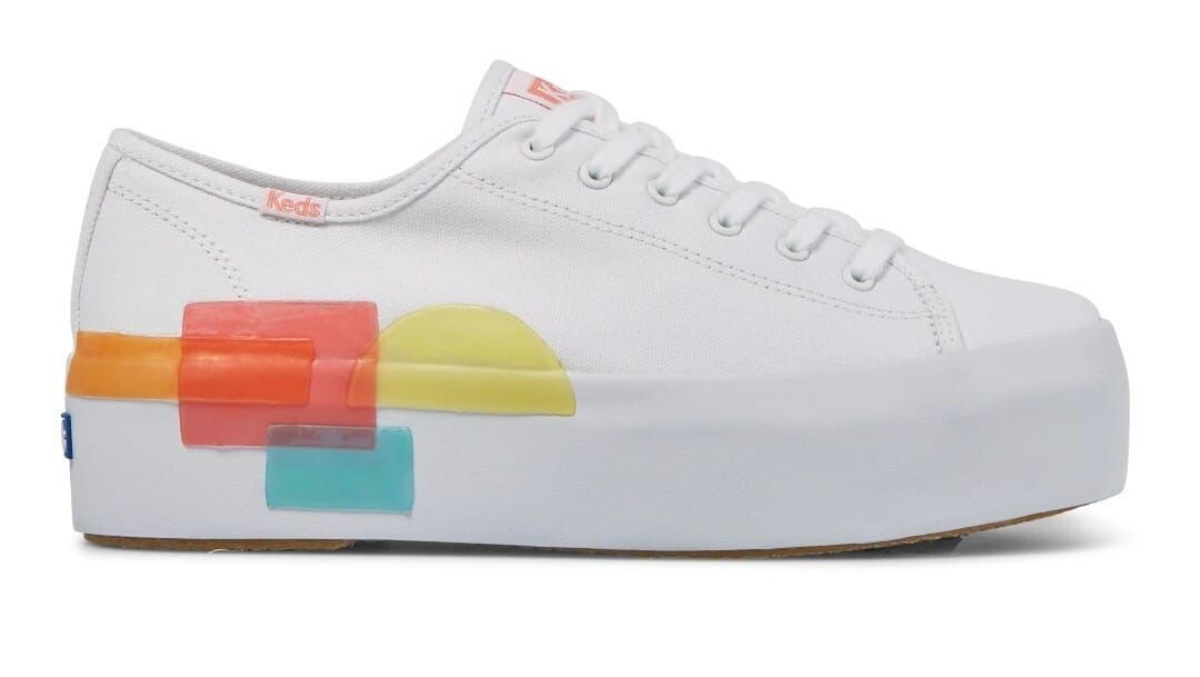 Triple Up Blocked Rubbe White WF66390