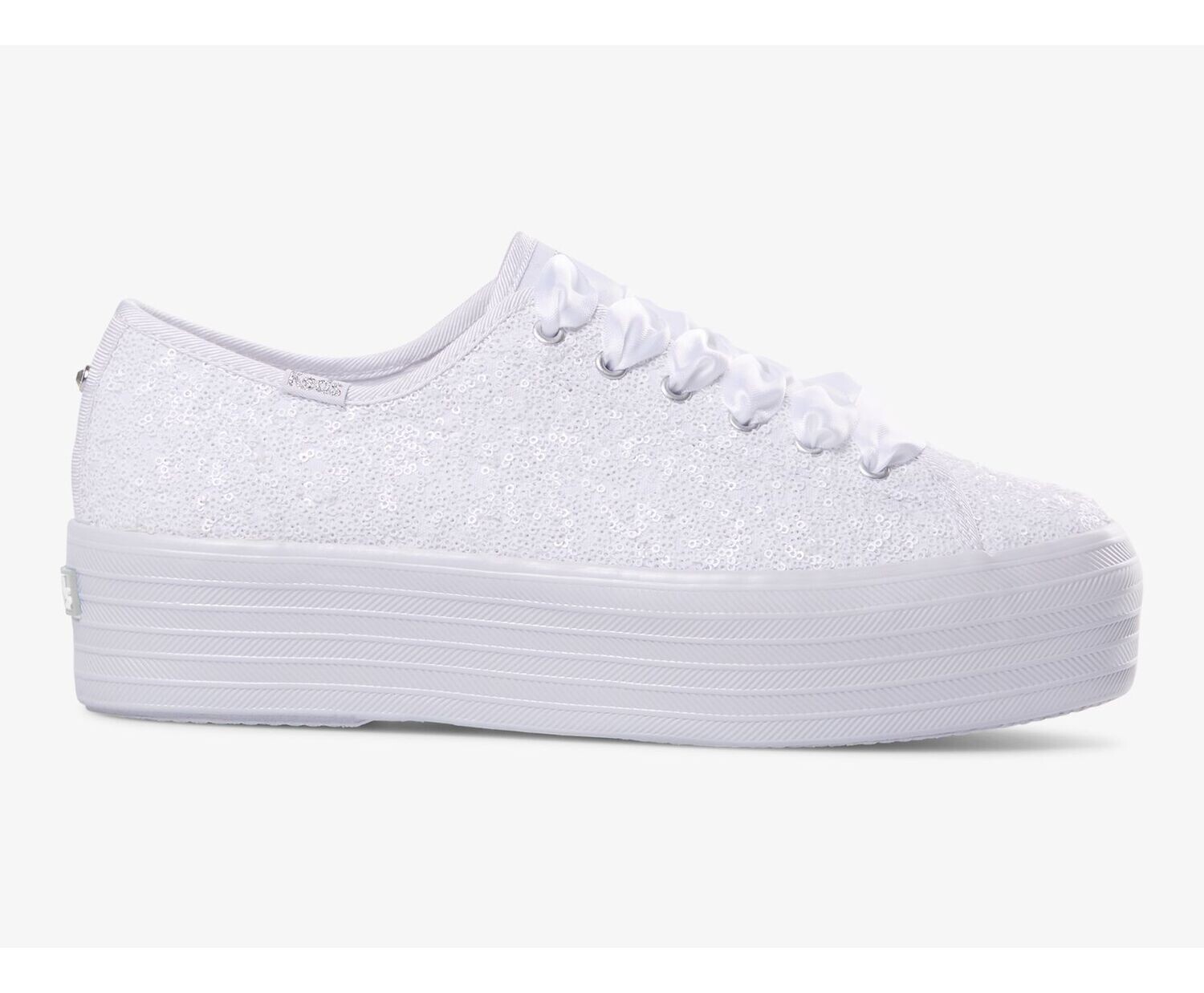 Triple Up Sequins Cel White WF66724