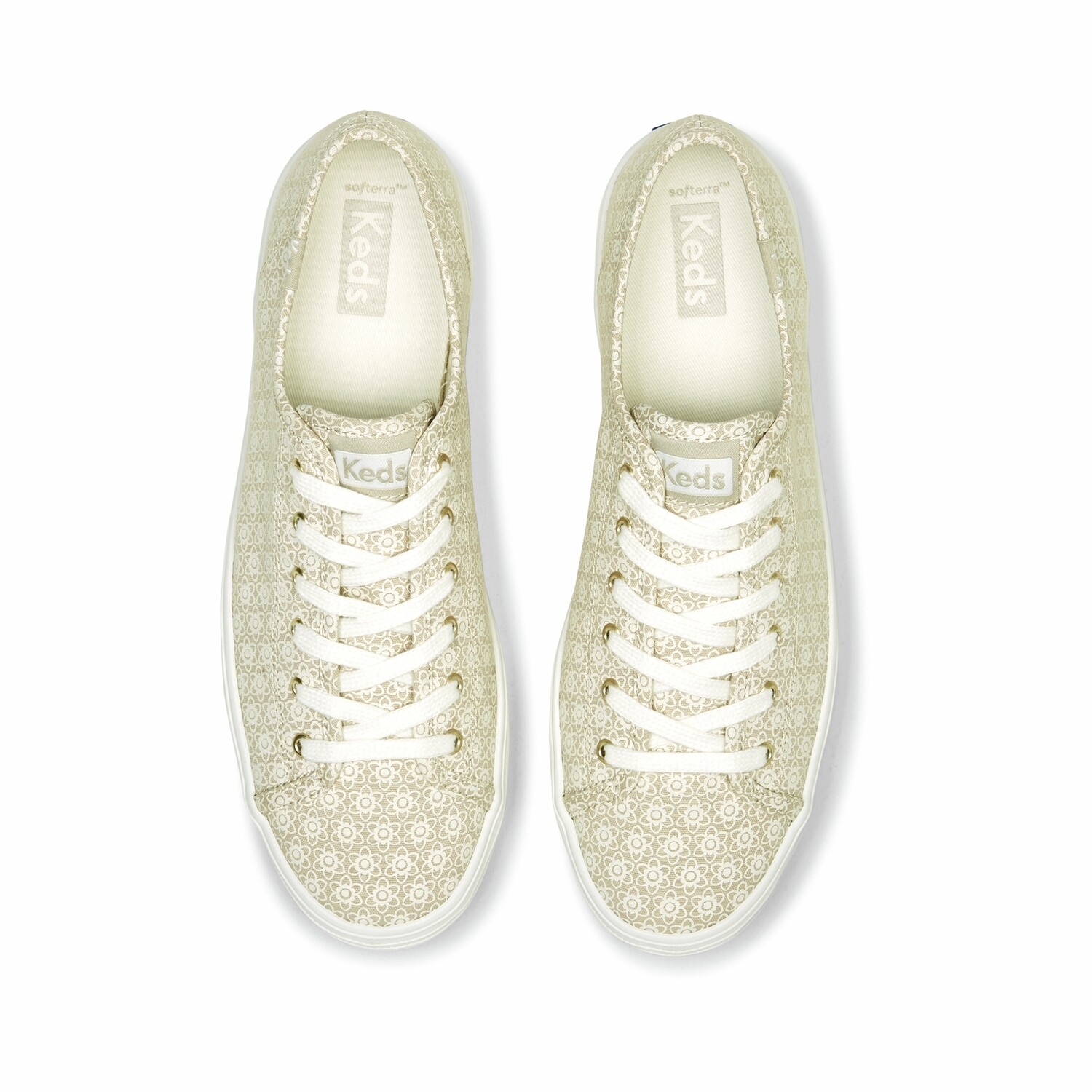 Triple Kick Canvas Floral Tan/White WF66996