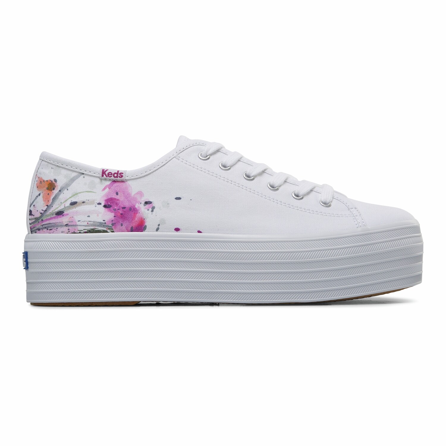 Triple Up Canvas Painter White/Pink WF67003