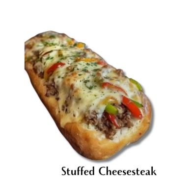 Open Stuffed Cheesesteak