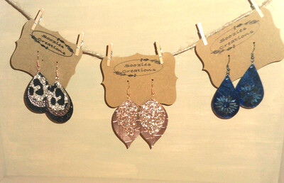 Faux Leather Earrings