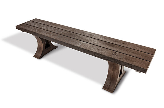 Moulded backless bench 1.8m