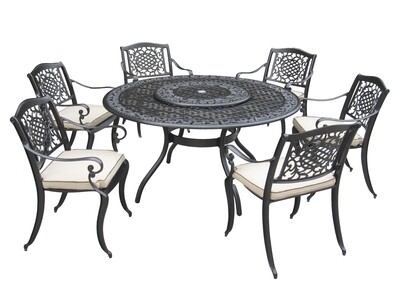 Norfolk 6 Seat Round Set with Lazy Susan Norfolk 6 Seat Round Set with Lazy Susan