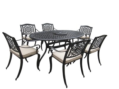 Norfolk 6 Seat Oval Set with Lazy Susan