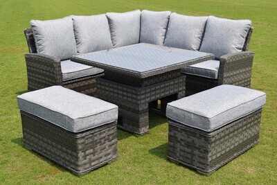 Wiltshire Small Square Casual Sofa set with Adjustable Table