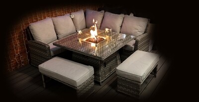 Wiltshire Square Firepit Set Wiltshire Square Firepit Set