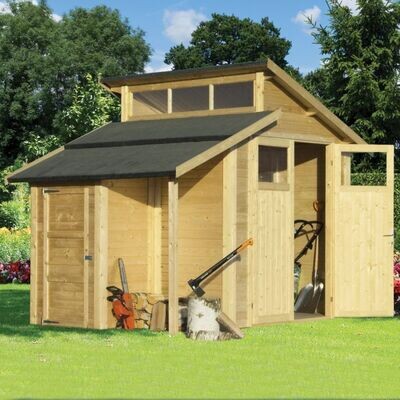 7×10 Skylight Shed With Store – Natural 7×10 Skylight Shed With Store – Natural