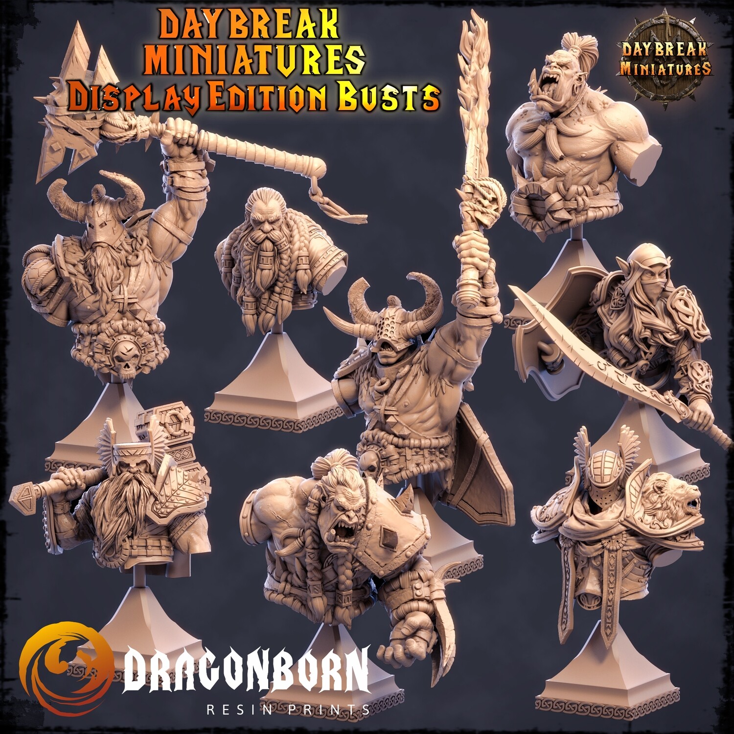 Daybreak Miniatures Display Edition Fantasy Busts Set 1