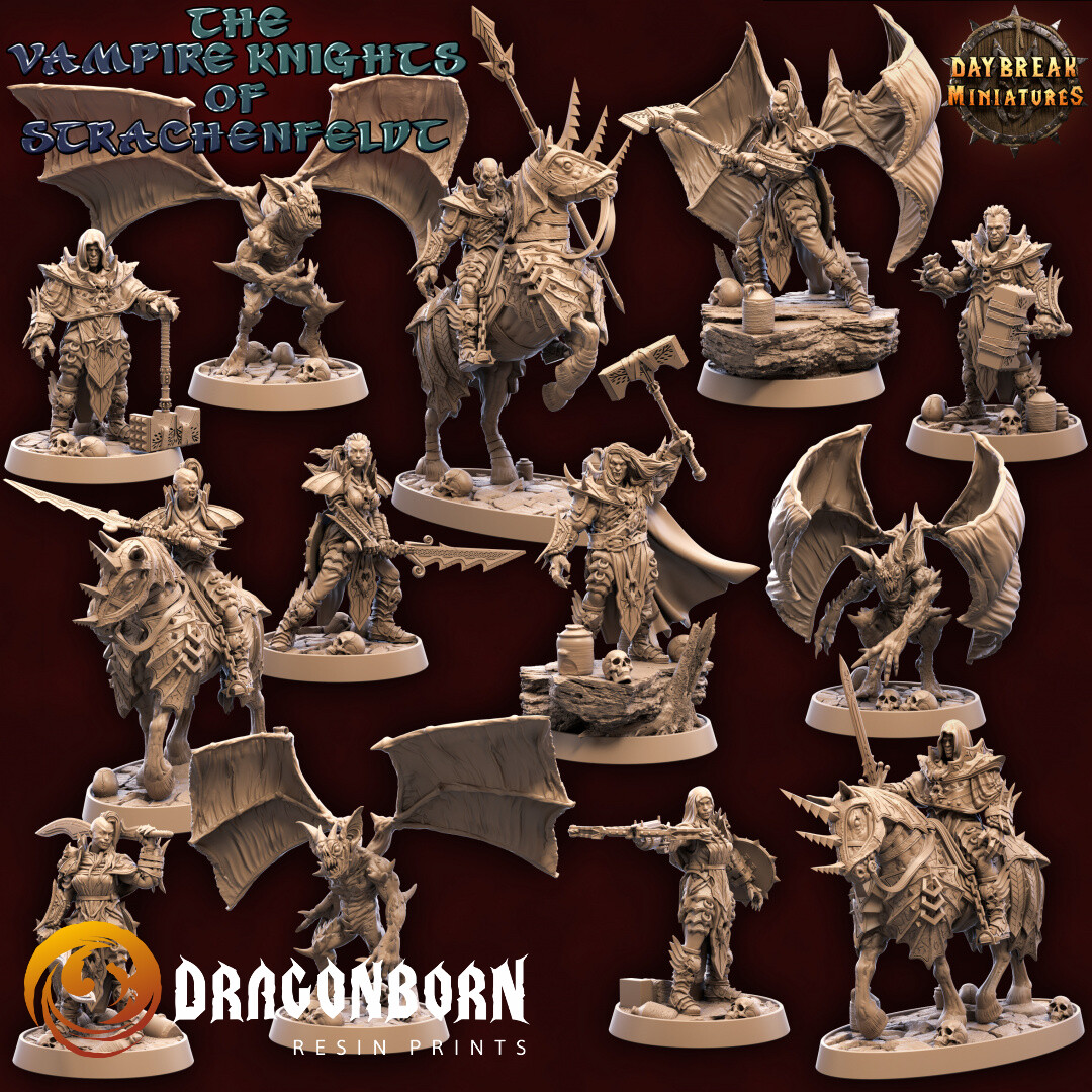 The Vampires of Strachenfeld Set - Vampires DnD RPG Wargaming Miniatures